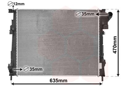 VAN WEZEL Radiaator,mootorijahutus 43002427